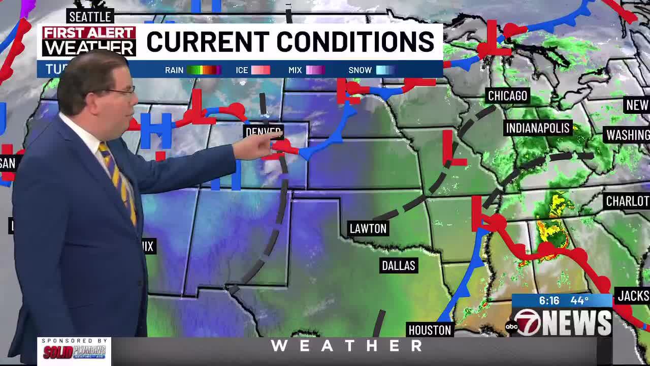 Cold front brings breezy times today & chilly start to Thanksgiving ...