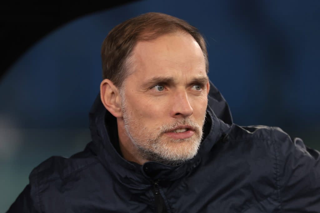 Thomas Tuchel habla en privado con su pareja del Everton en el túnel tras la victoria del Manchester United