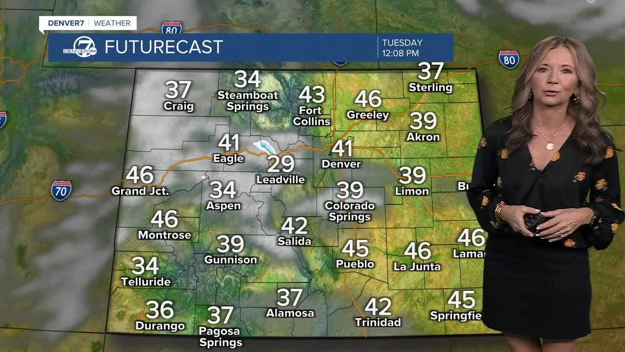 A chilly but dry Tuesday across the Denver metro area