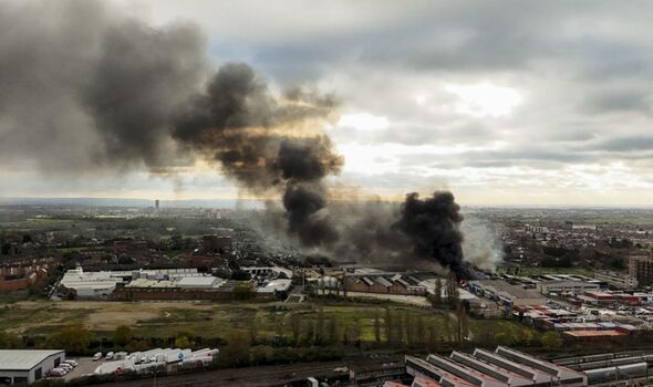 Southall fire: 150 firefighters battle huge blaze as school and flats ...