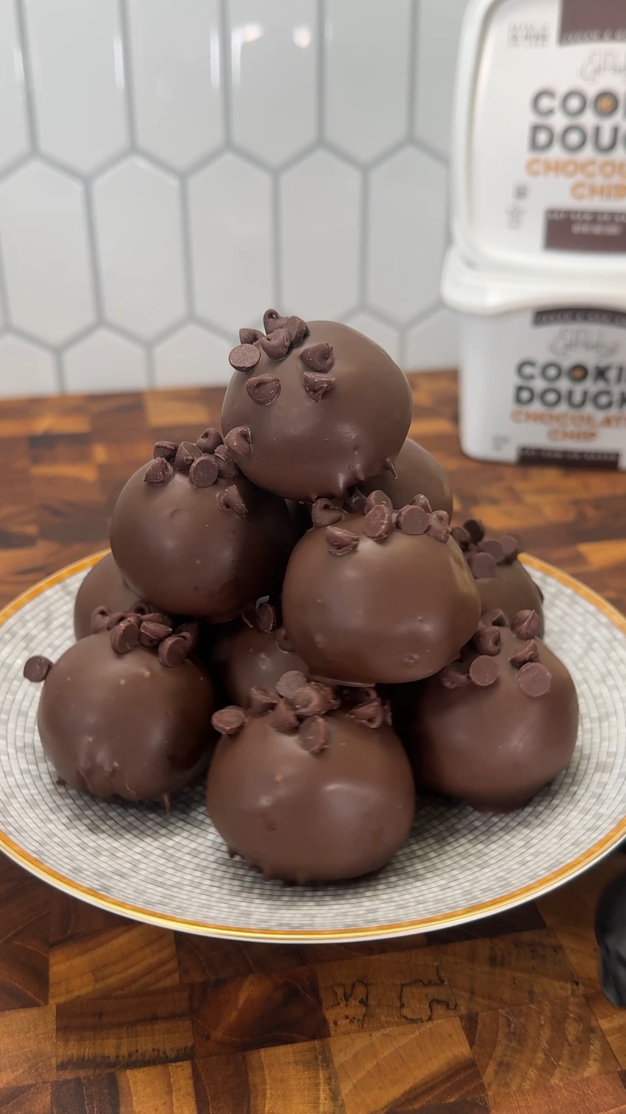Cookie dough brownie bombs that explode with flavor!
