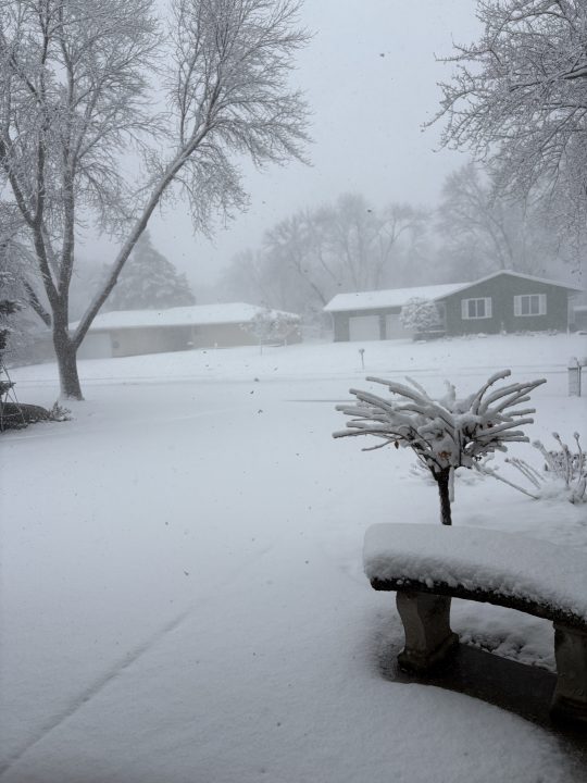 Adding to the total snowfall in November