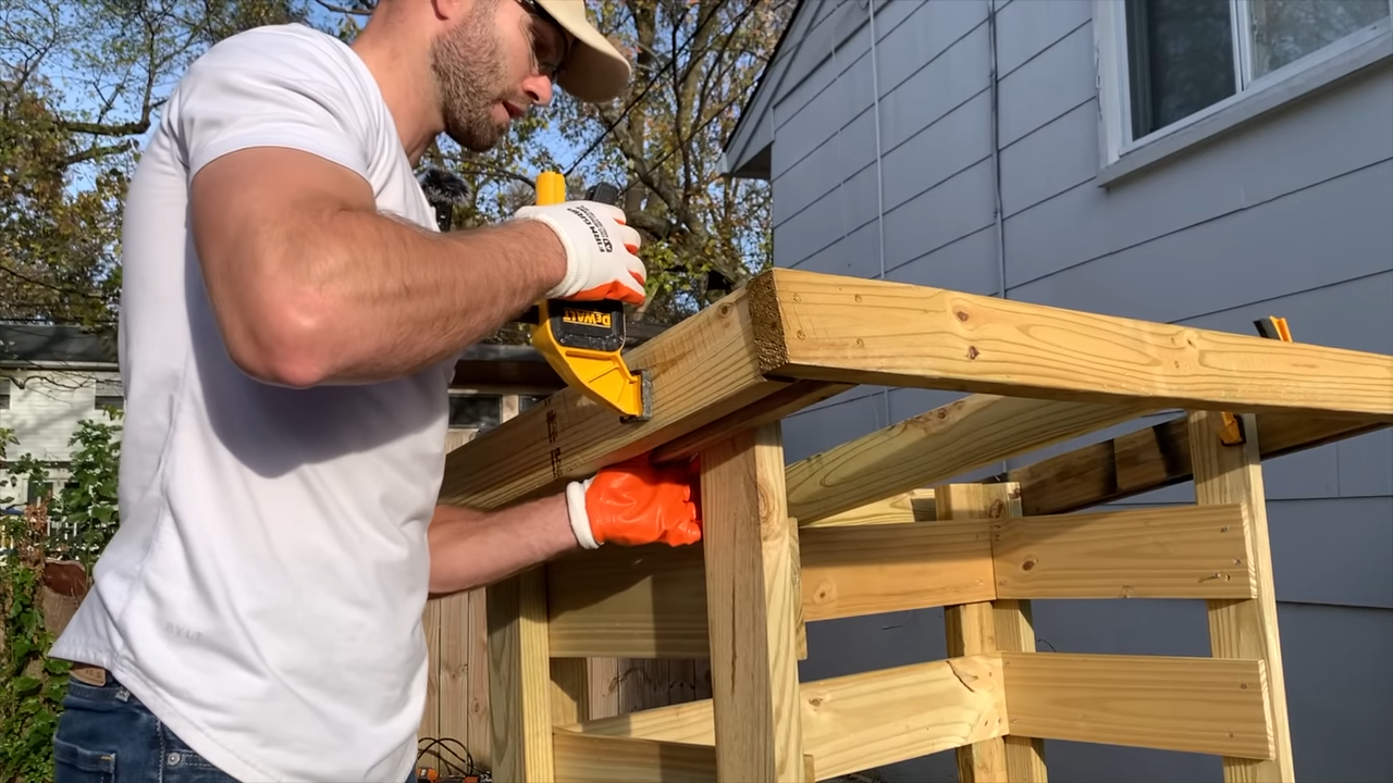 Simple DIY firewood storage that lasts season after season