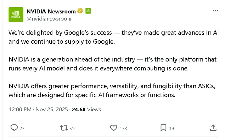 Nvidia Says It’s ‘Delighted’ By Google’s Success After Report Of Meta ...