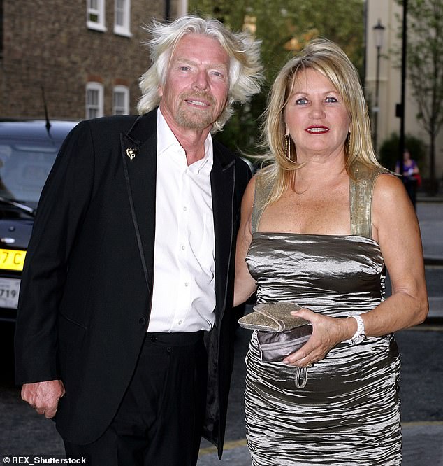 Sir Richard and Lady Joan pictured at the engagement party of Holly Branson to Fred Andrews in 2011