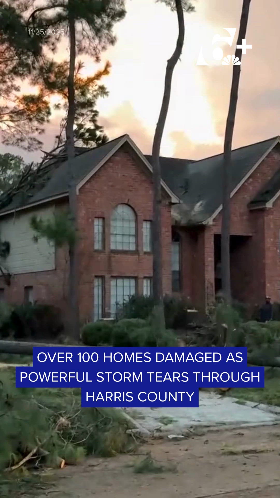 Over 100 homes damaged as powerful tornado tears through Harris County
