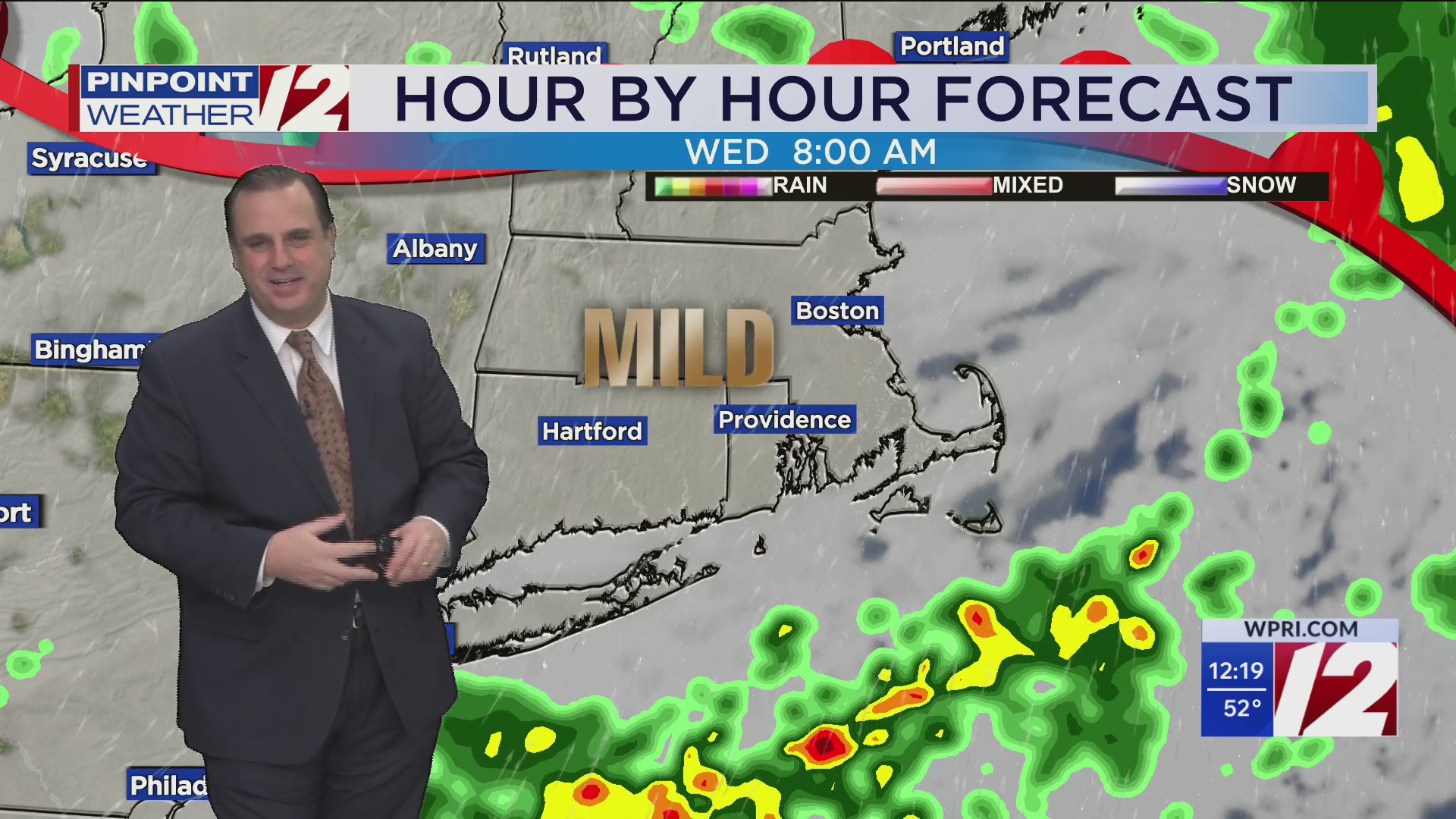 WPRI 12 Weather Forecast for 11/25/25: Rain arrives this evening