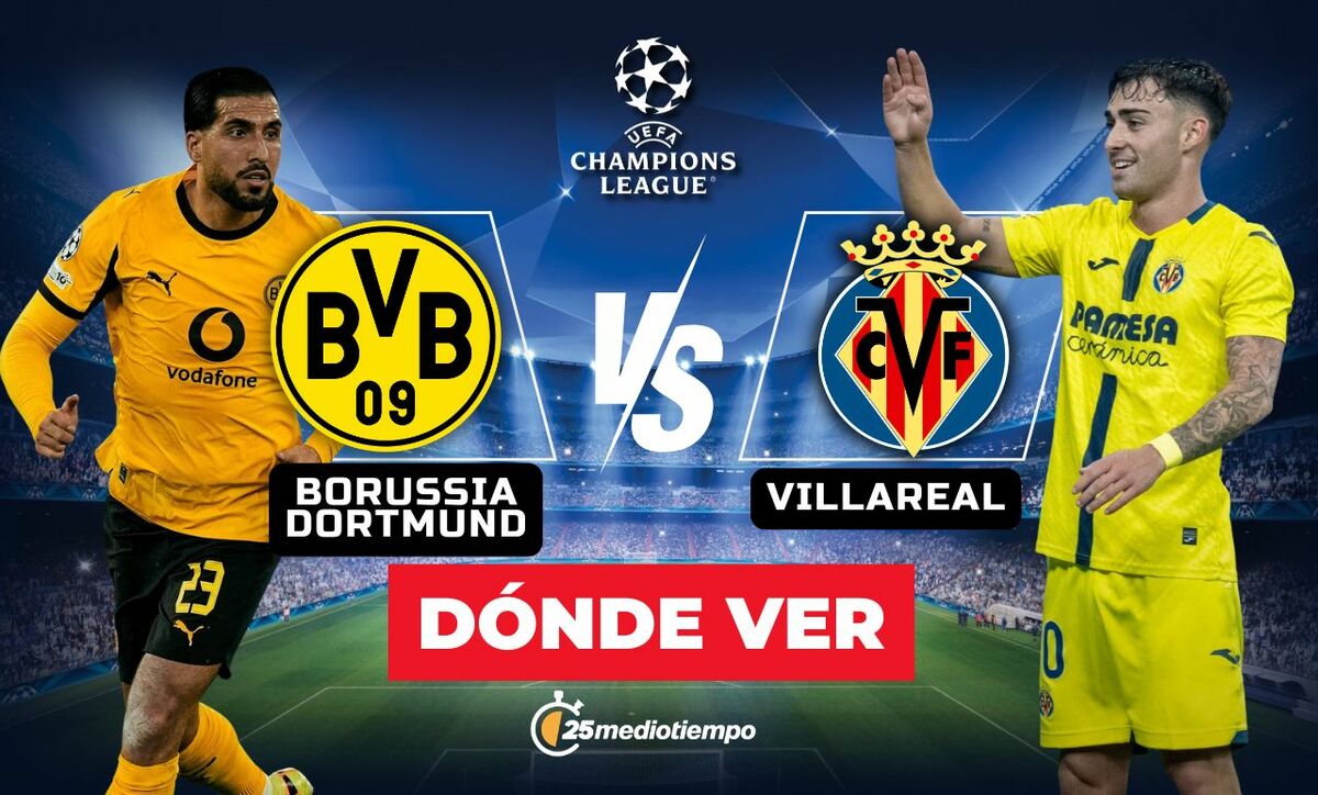 Borussia Dortmund vs. Villarreal EN VIVO. Partido J5 de Champions ...
