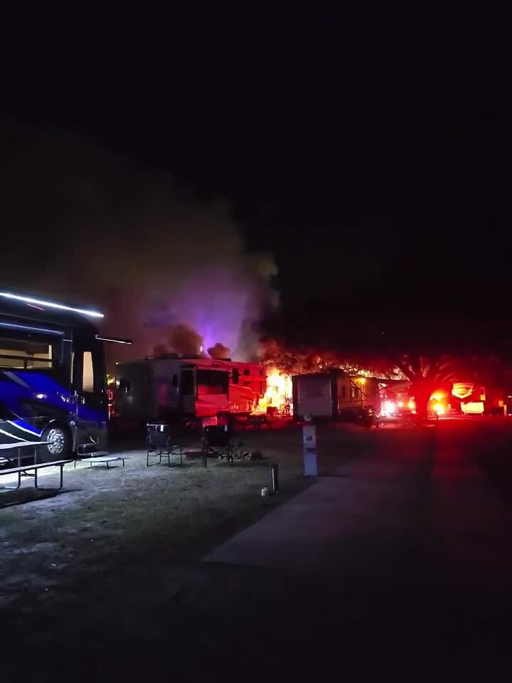Video: RV catches fire at Socastee RV resort