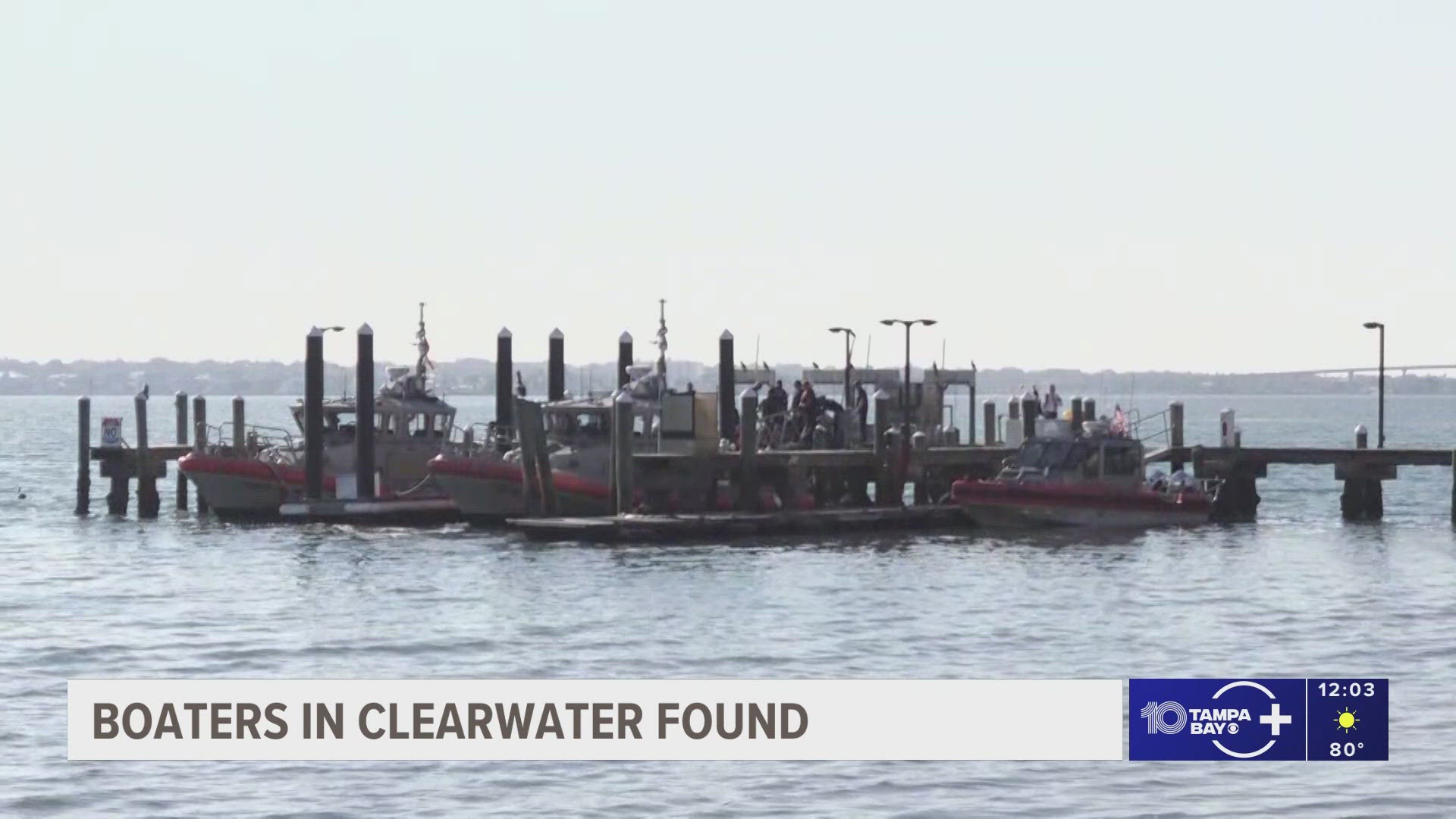 Boaters who went missing off Clearwater found safe