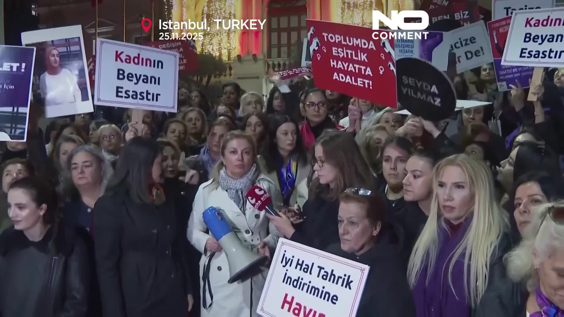 Turquia instada em comício em Istambul a regressar ao tratado contra a ...