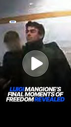 Images show Luigi Mangione's final moments before his arrest