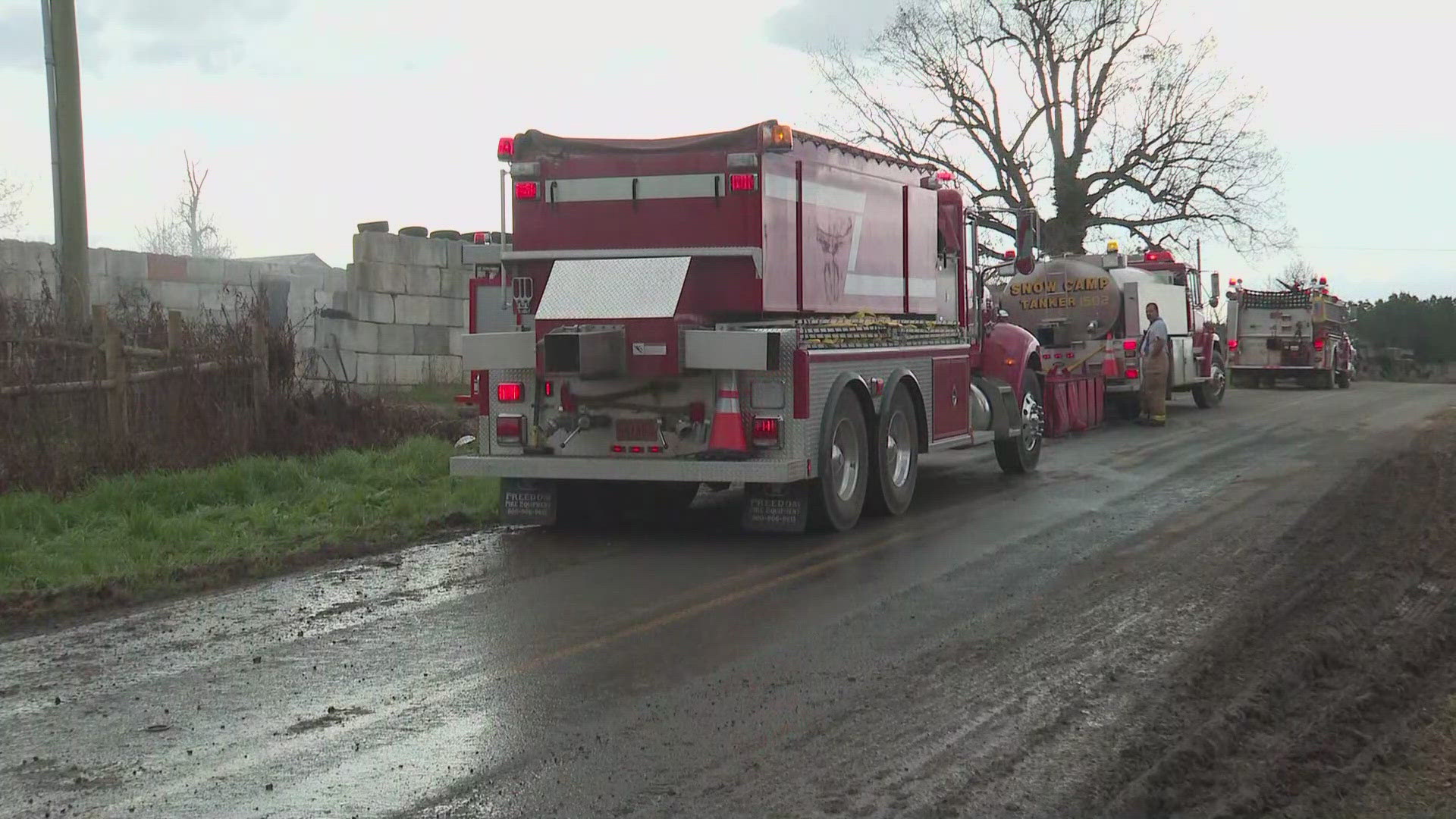 Liberty dairy farm fire burns hundreds of hay bales