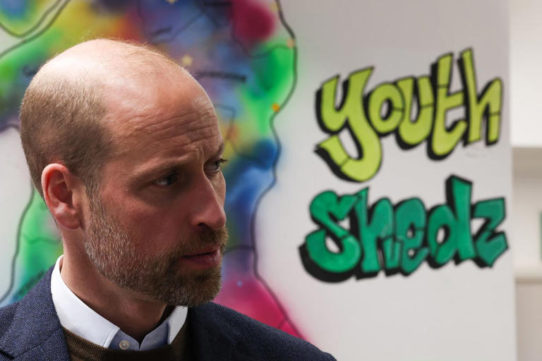 Ryan Jenkinson / Kensington Palace Prince William visits Youth Shedz in Wales on Nov. 25, 2025