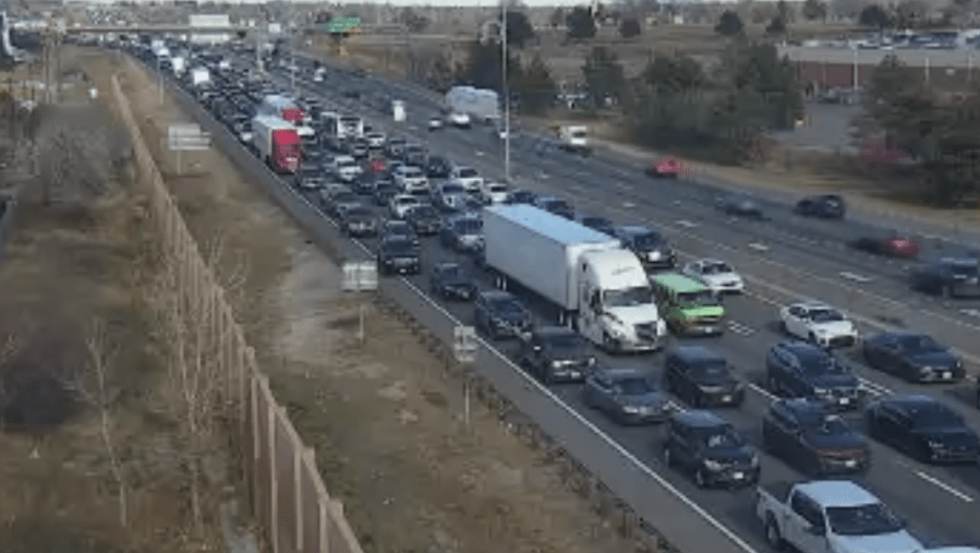 SB I-25 reopened after multi-vehicle crash in Thornton