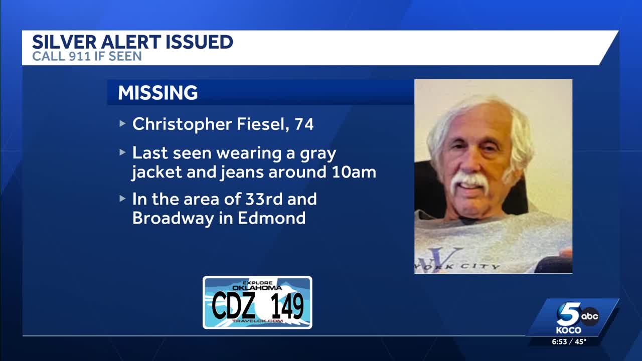 Silver Alert issued for 74-year-old man missing from OKC metro