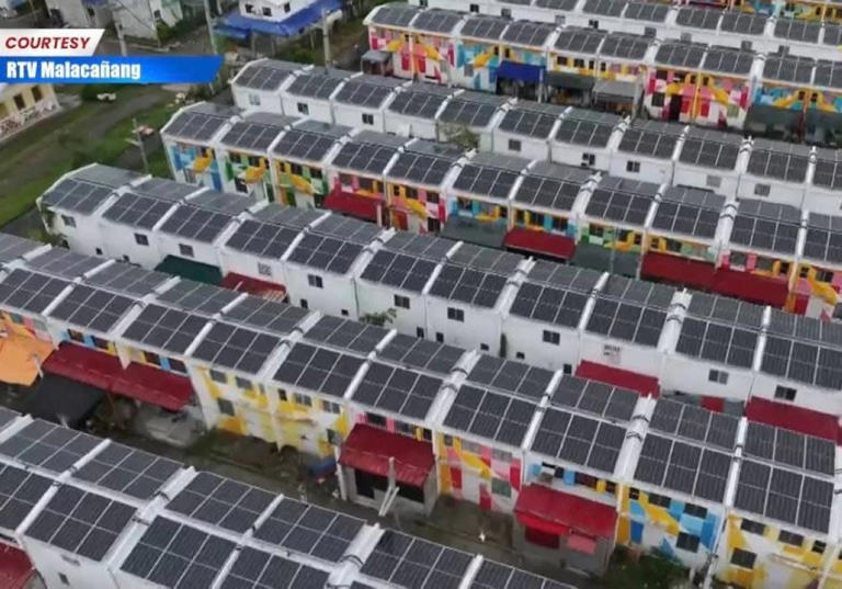 Marcos inaugurates solar projects in Cavite