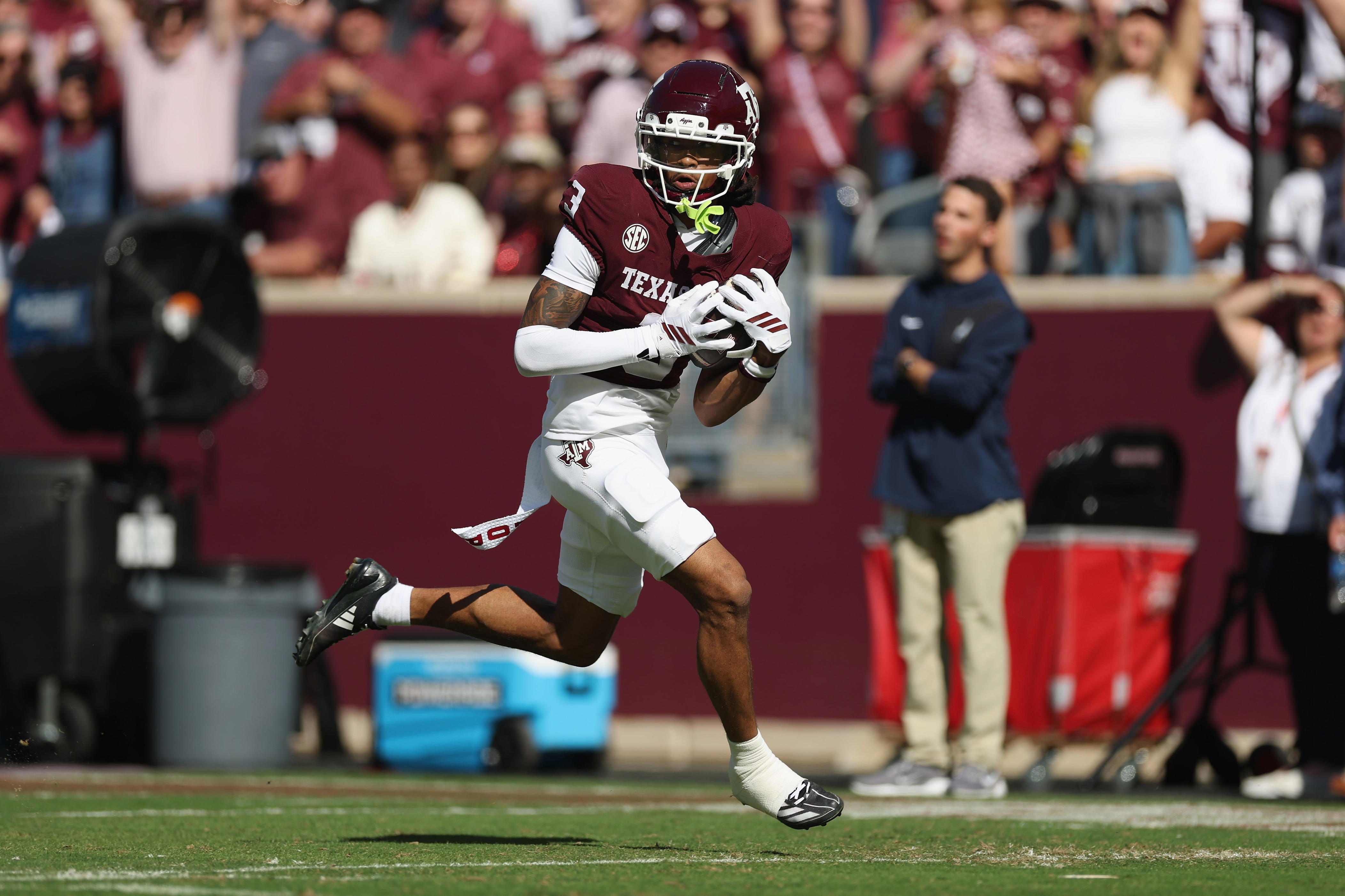 CFB analyst lists Texas A&M junior WR as a 'rising player' in 2026