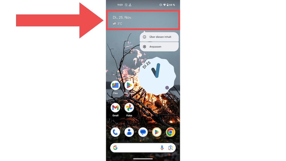 Im Normalzustand ist die