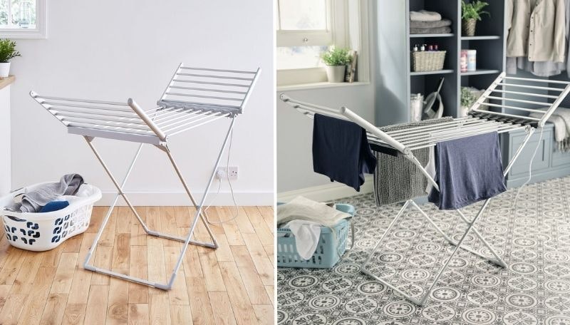 Effortlessly dry your laundry indoors with this low-cost heated airer