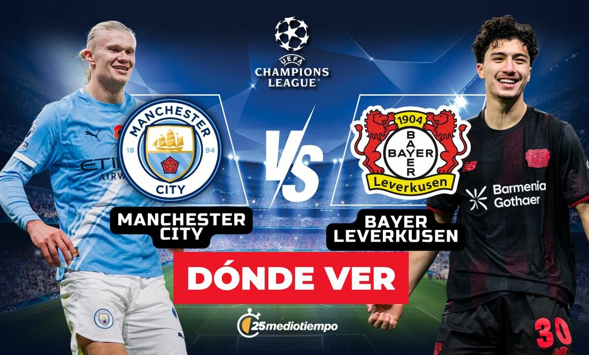 Manchester City vs. Bayer Leverkusen EN VIVO. Partido J5 de Champions ...
