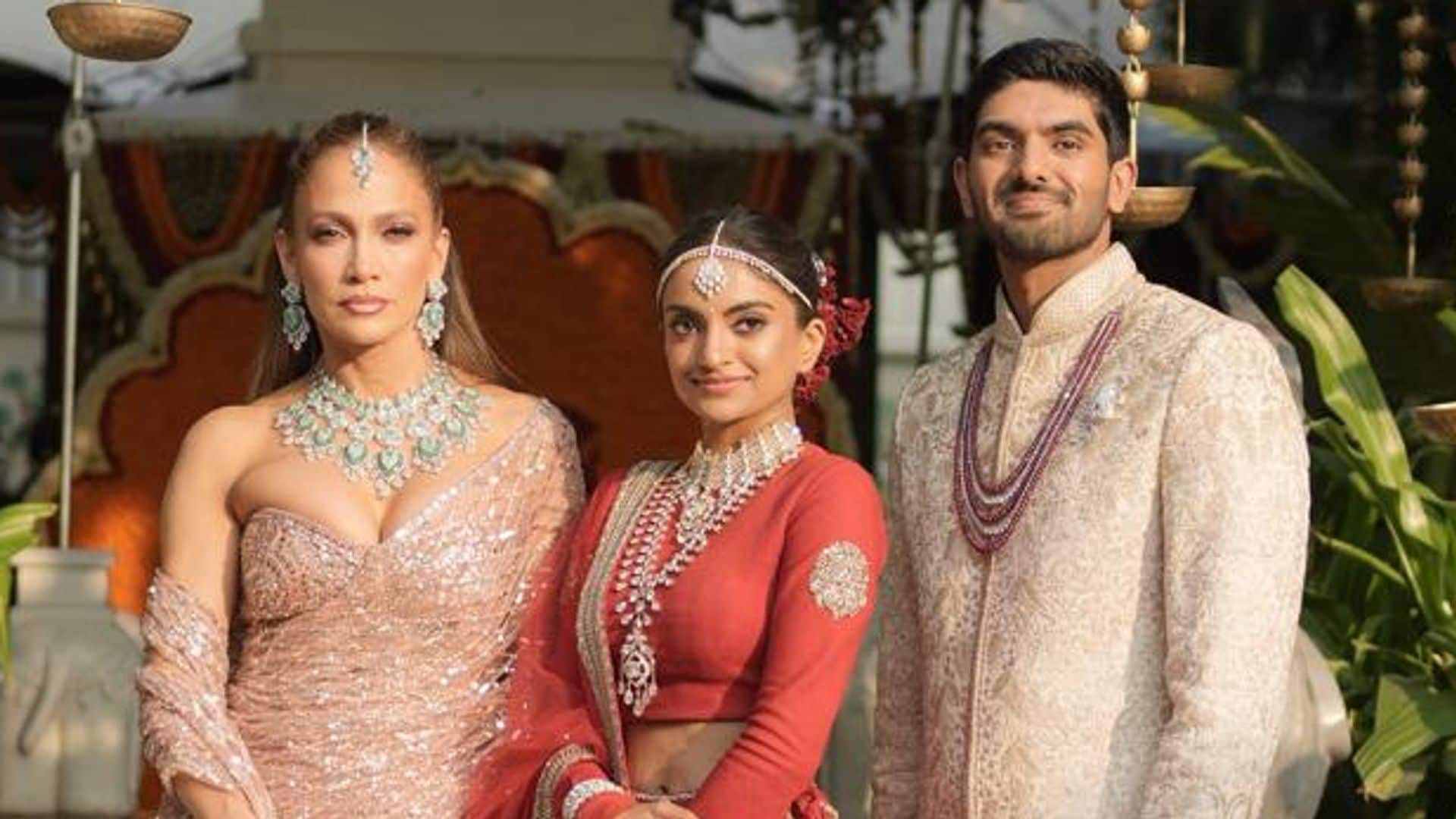 Con Jennifer Lopez y guiño a James Bond: las fotos de la millonaria boda  india que unió a dos grandes herederos, image size:1920x1080