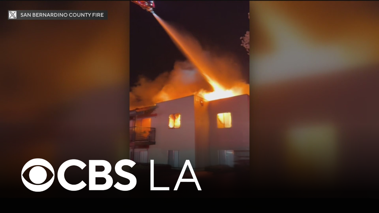 73 people displaced after fire burns through Rialto apartment complex