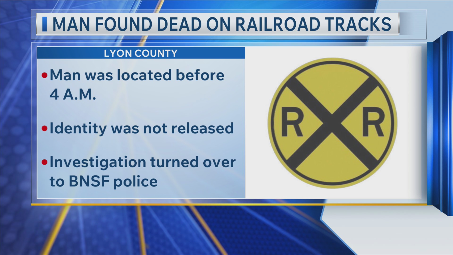 Man Found Dead On Railroad Tracks