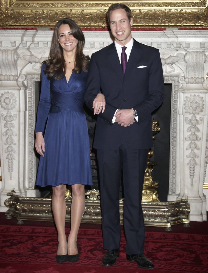 Chris Jackson/Getty Kate Middleton and Prince William at the photocall in the State Apartments of St James Palace on Nov. 16, 2010.