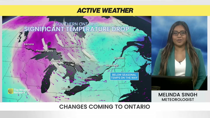 Significant temperature drop coming to Southern Ontario