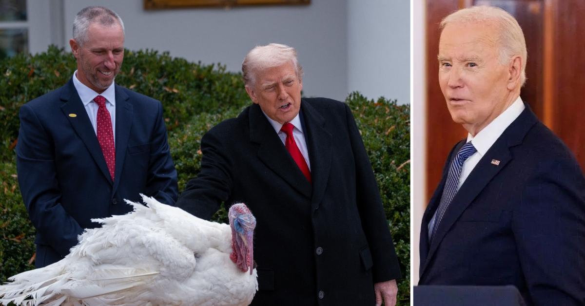 Donald Trump Mocks Joe Biden by Claiming Last Year's Turkey Pardon Was ...