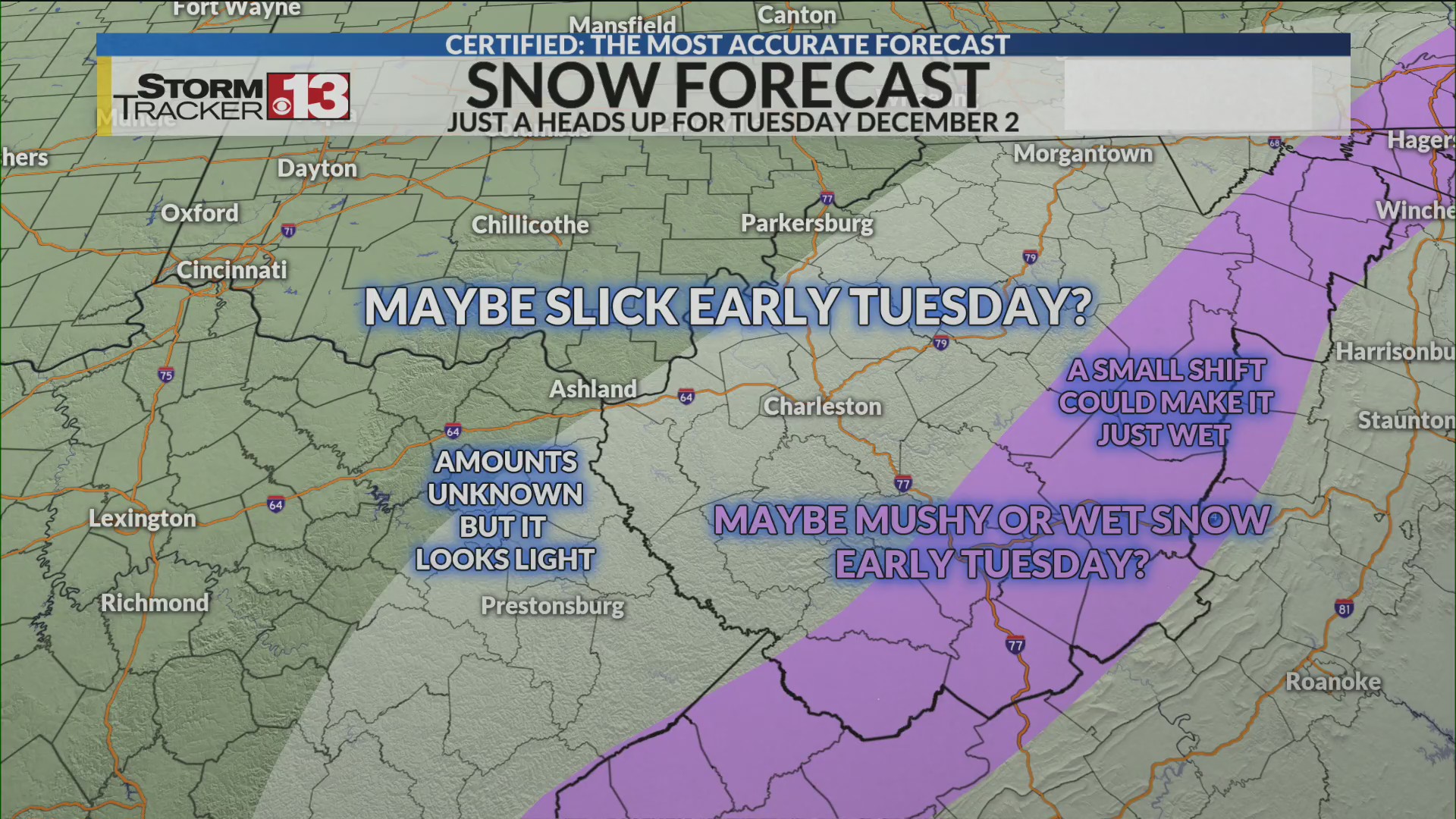 New snow chances for next week