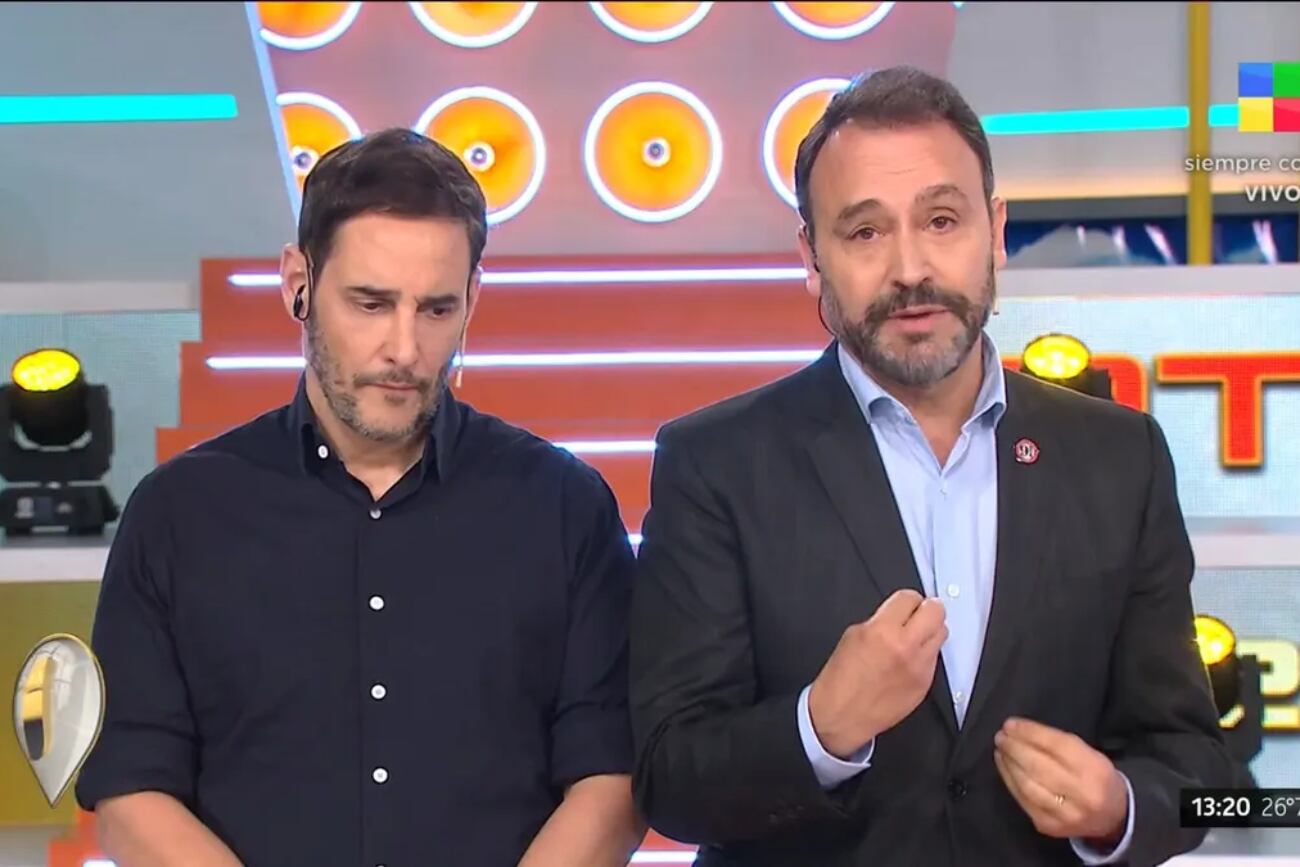 Rodrigo Lussich y Adrián Pallares, destrozados por la noticia de la salud de su amiga y productora. (Foto: captura de pantalla)