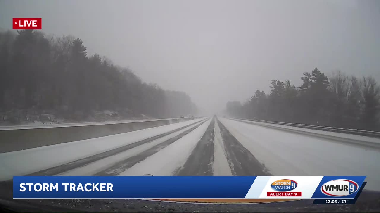 Snow blankets roads across New Hampshire