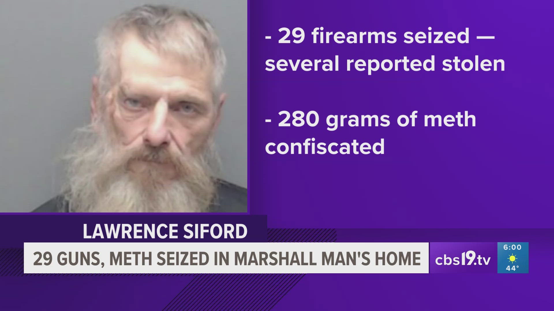 Marshall man arrested after nearly 30 guns, 280 grams of meth seized ...