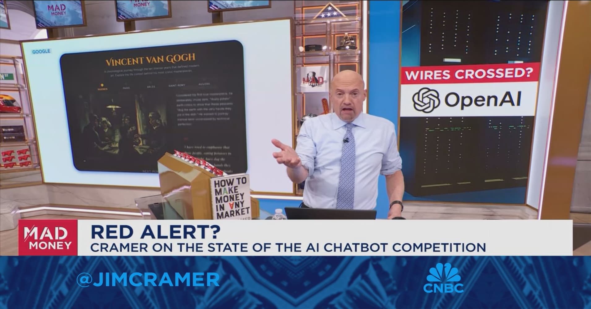 Jim Cramer talks the state of AI chatbot competition