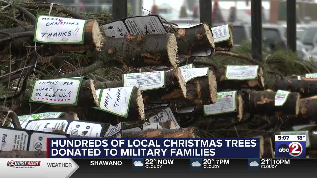 Hundreds of local Christmas trees donated to ‘Trees for Troops’