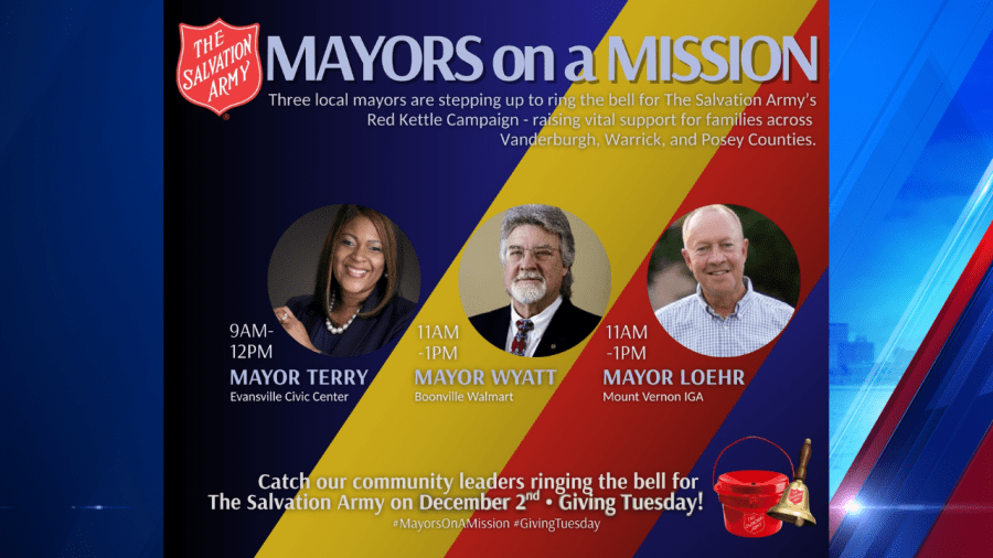 Local Indiana mayors ring the bell for Giving Tuesday