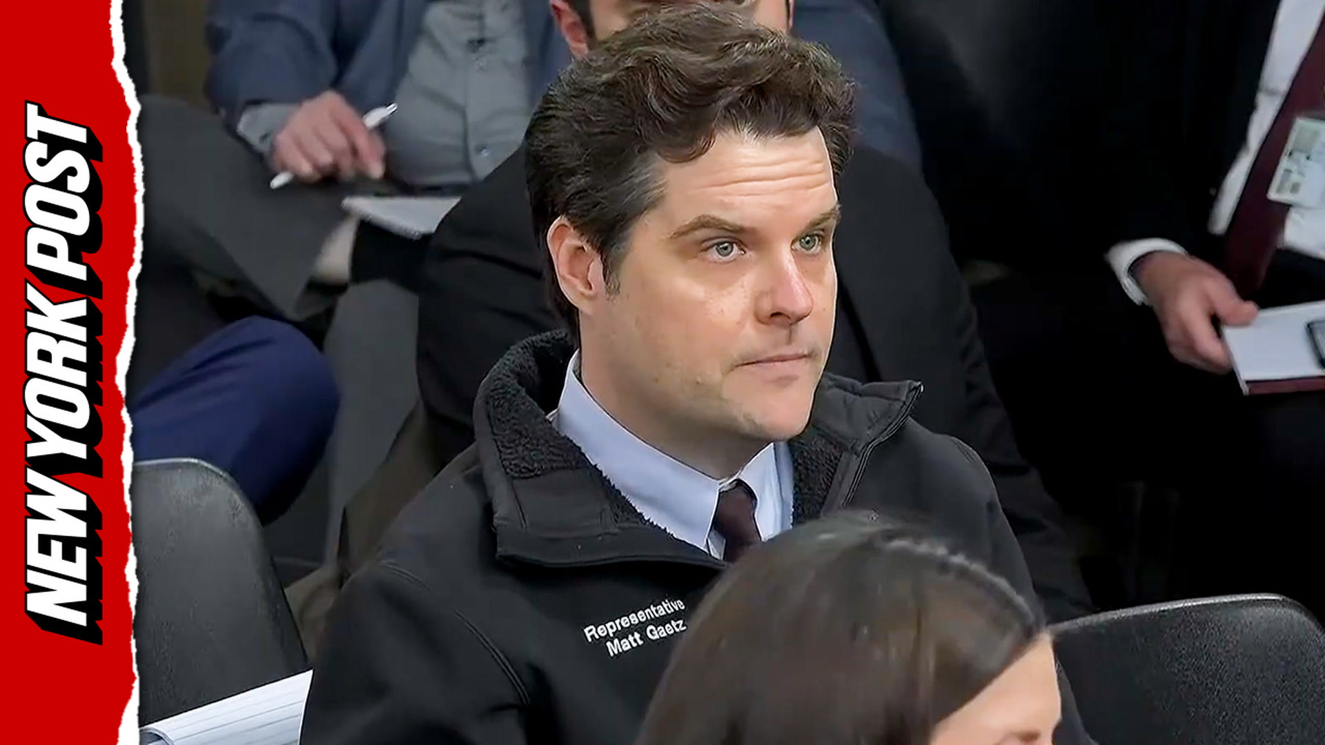 Disgraced ex-Rep. Matt Gaetz sports unbelievable jacket to Department ...