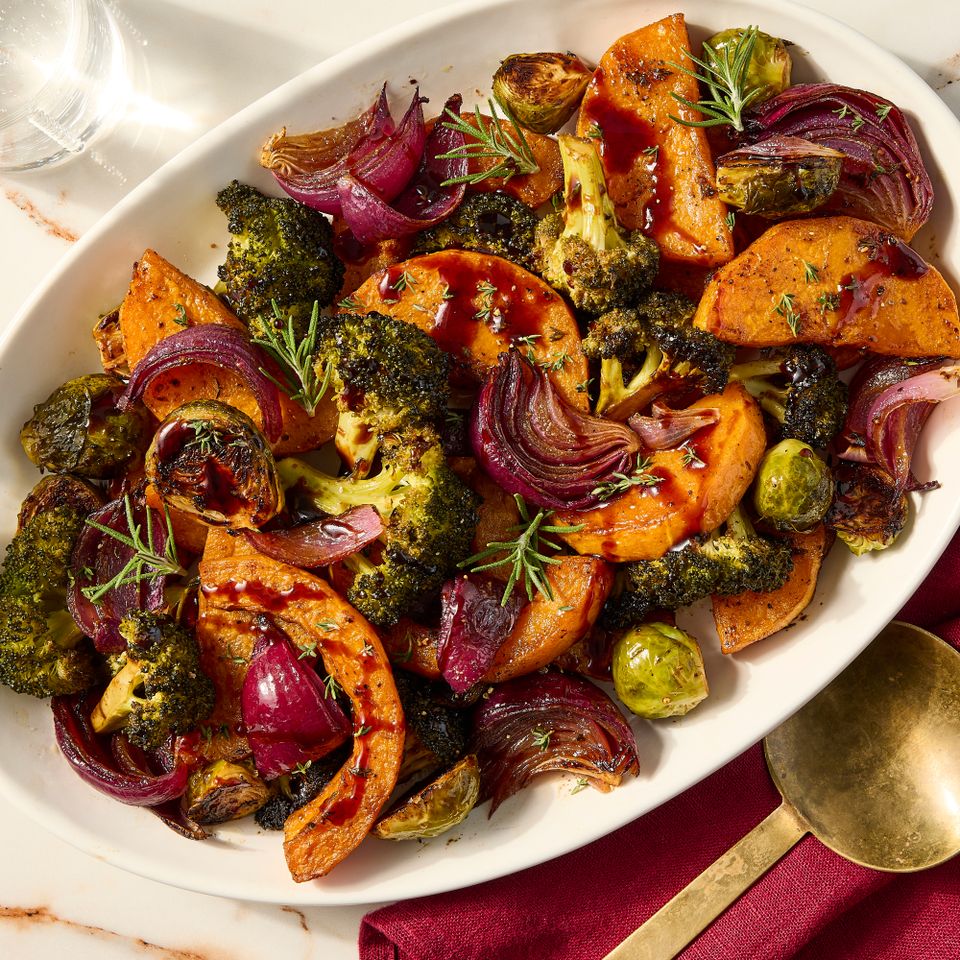 Recipe image of Sheet-Pan Roasted Vegetables with Balsamic