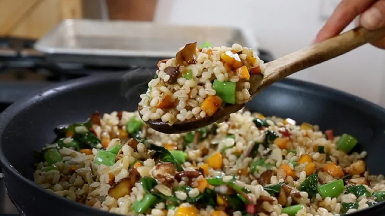 Barley “Fried Rice” Made Simple
