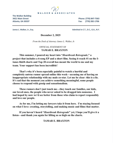 Tamar Braxton Threatens Legal Action After Funky Dineva Accuses Her of