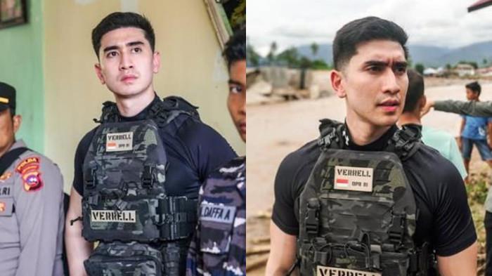 Gaya Verrell Bramasta Pakai Rompi Taktis Saat Tinjau Korban Banjir Sumbar, Klaim dari Teman TNI AL