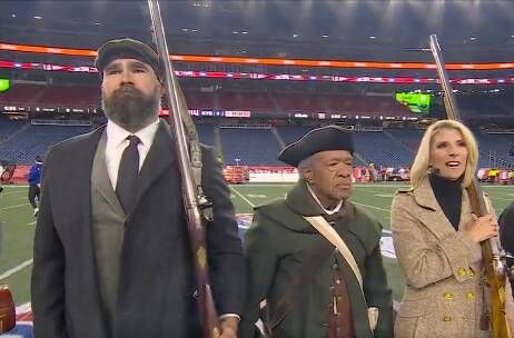 Jason Kelce leaves ESPN co-host stunned by firing a musket on live TV