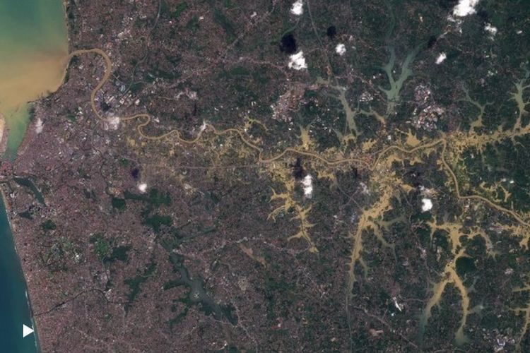 Foto Citra Satelit: Perubahan Wilayah Banjir Sumatera, Thailand, dan Sri Lanka