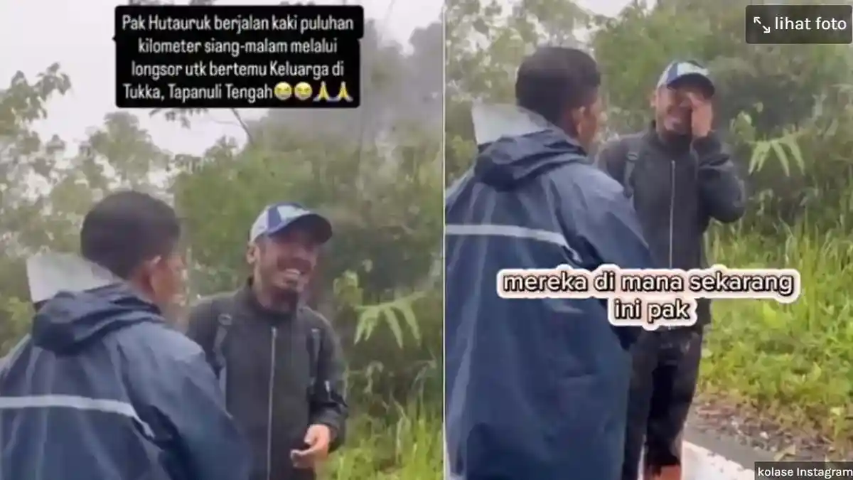 3 Hari Berjalan Kaki Cari Anak dan Istri, Perjuangan Hutauruk Berujung Air Mata