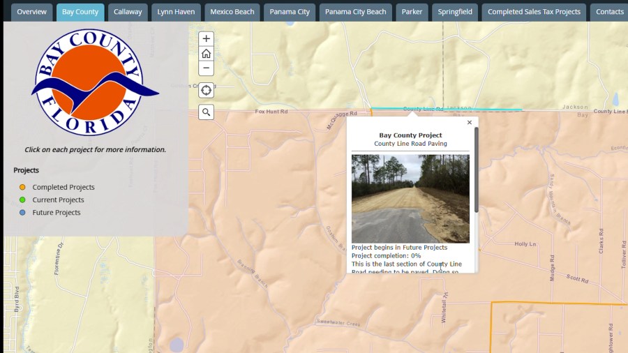 Bay County commissioners move forward with County Line Road pavement ...