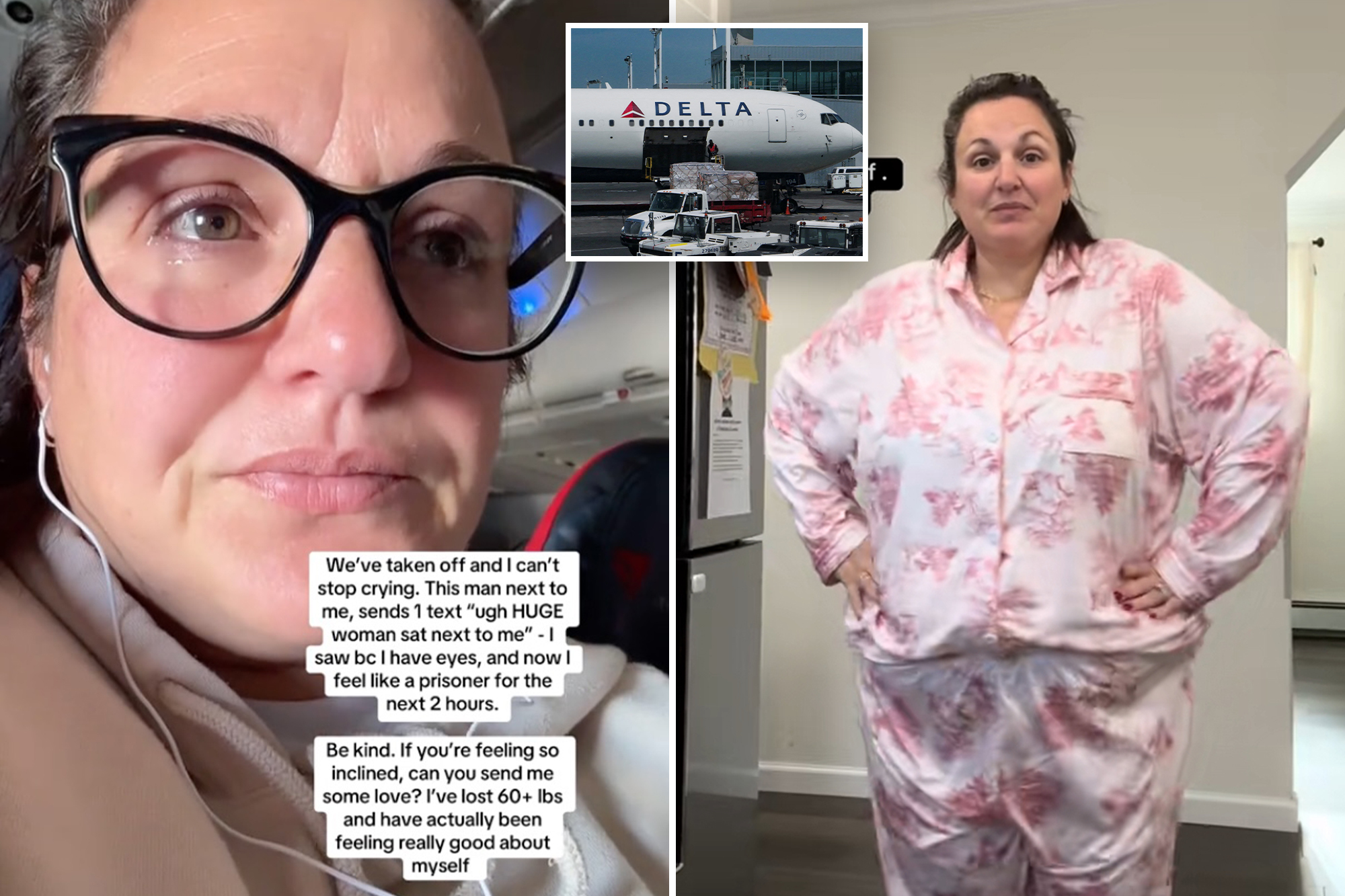 Delta passenger cries after catching glimpse of seatmate’s body-shaming ...