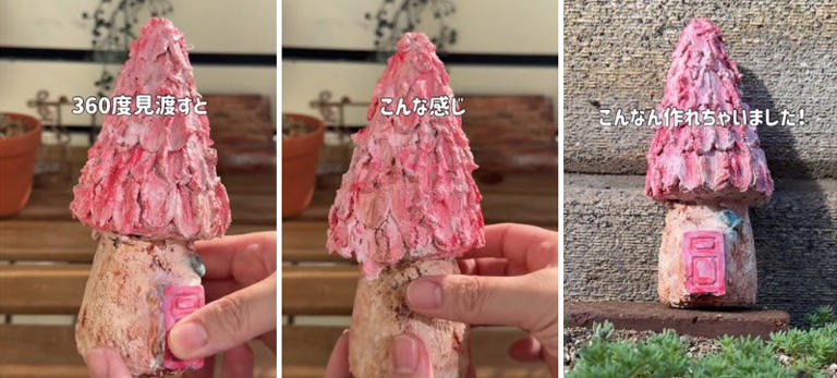 いい出来！」主婦が作った多肉植物に似合うガーデンオブジェ 童話の