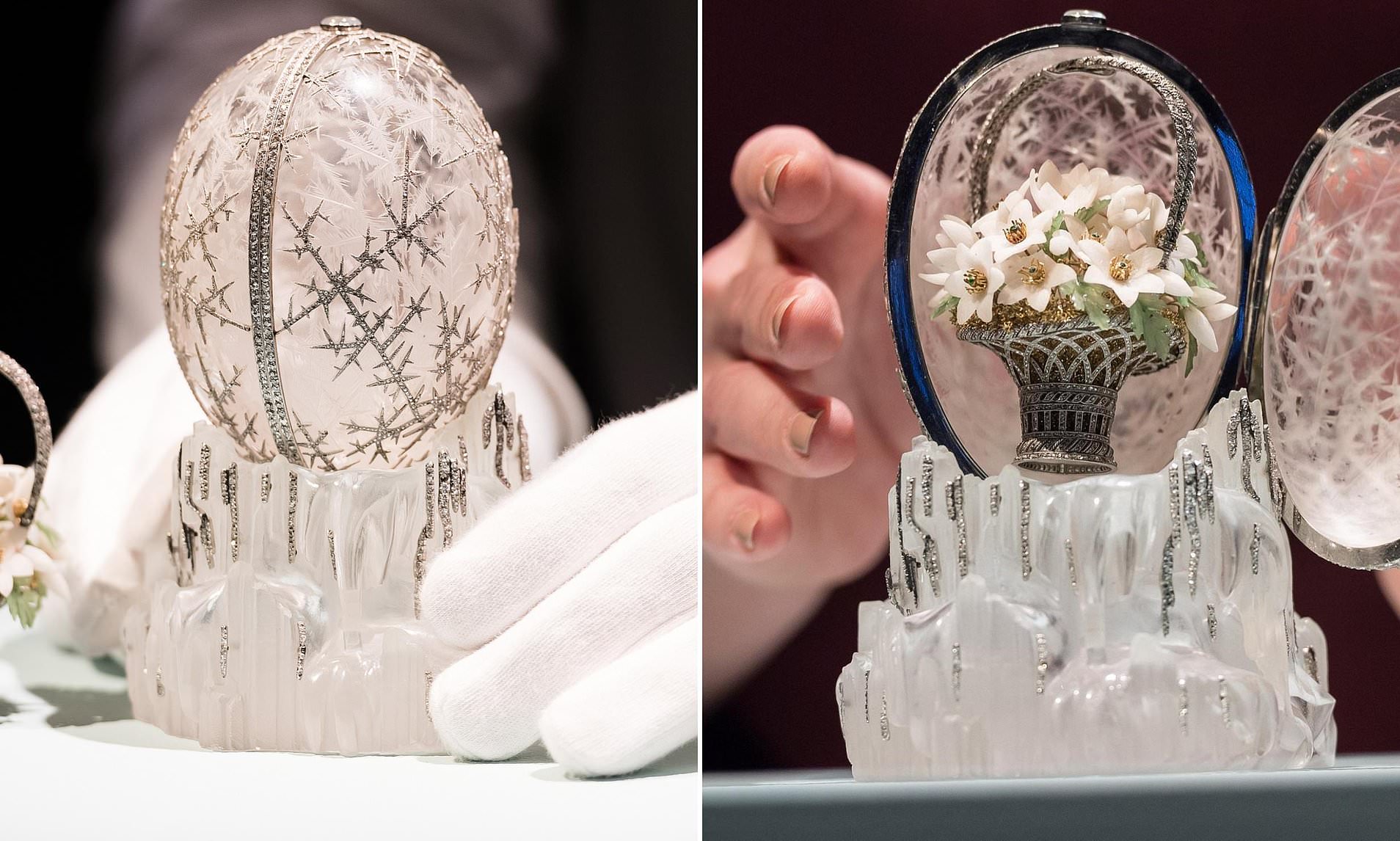 Fabergé egg given as Easter gift to mother of Russia's last emperor sells for record £22.9m